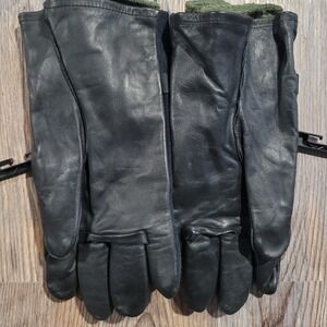USGI Military Light Duty Cattlehide Gloves with Wool Liners Size 5 Black Propper